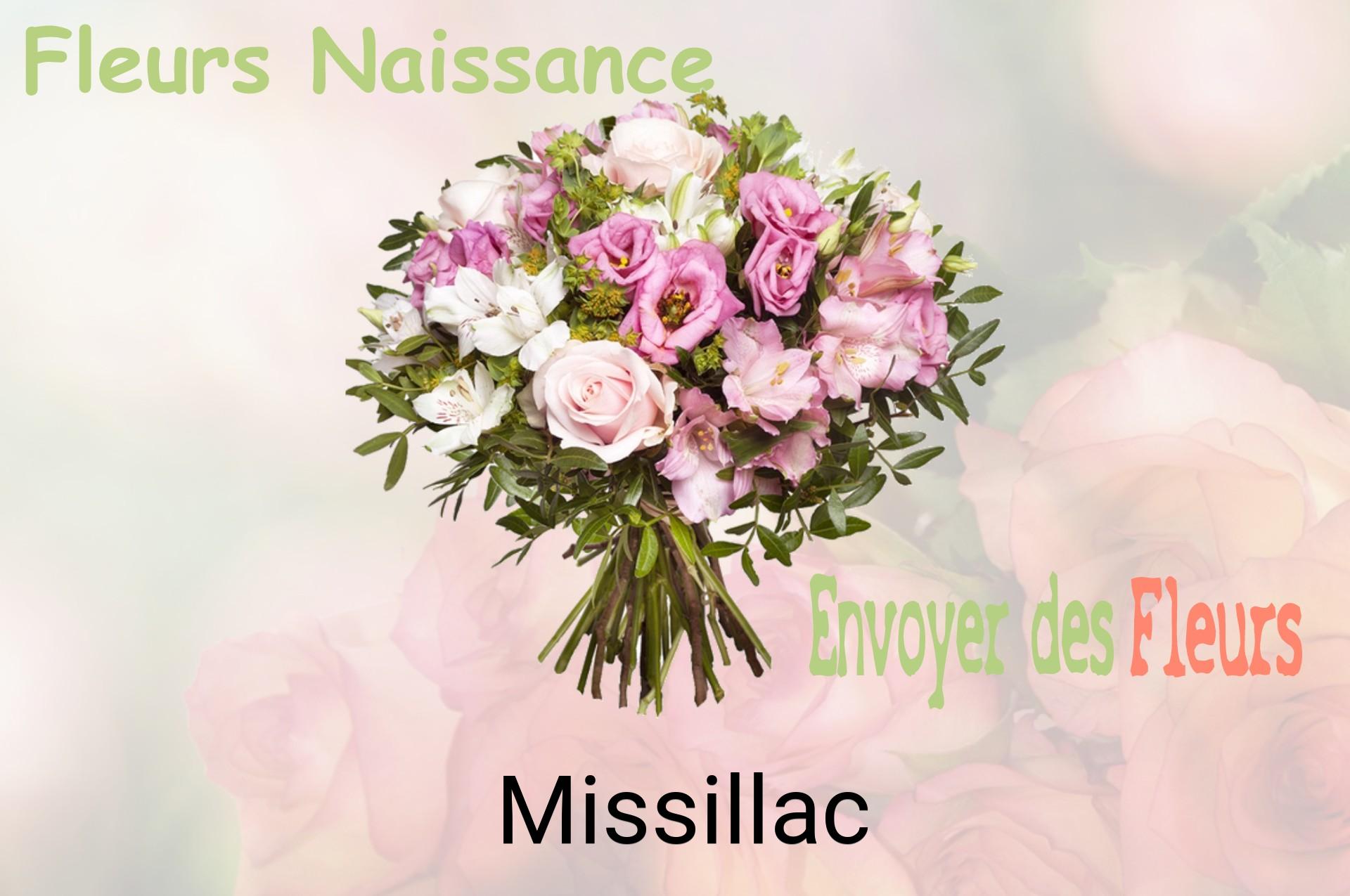 Bouquet de fleurs de naissance livré à Missillac
