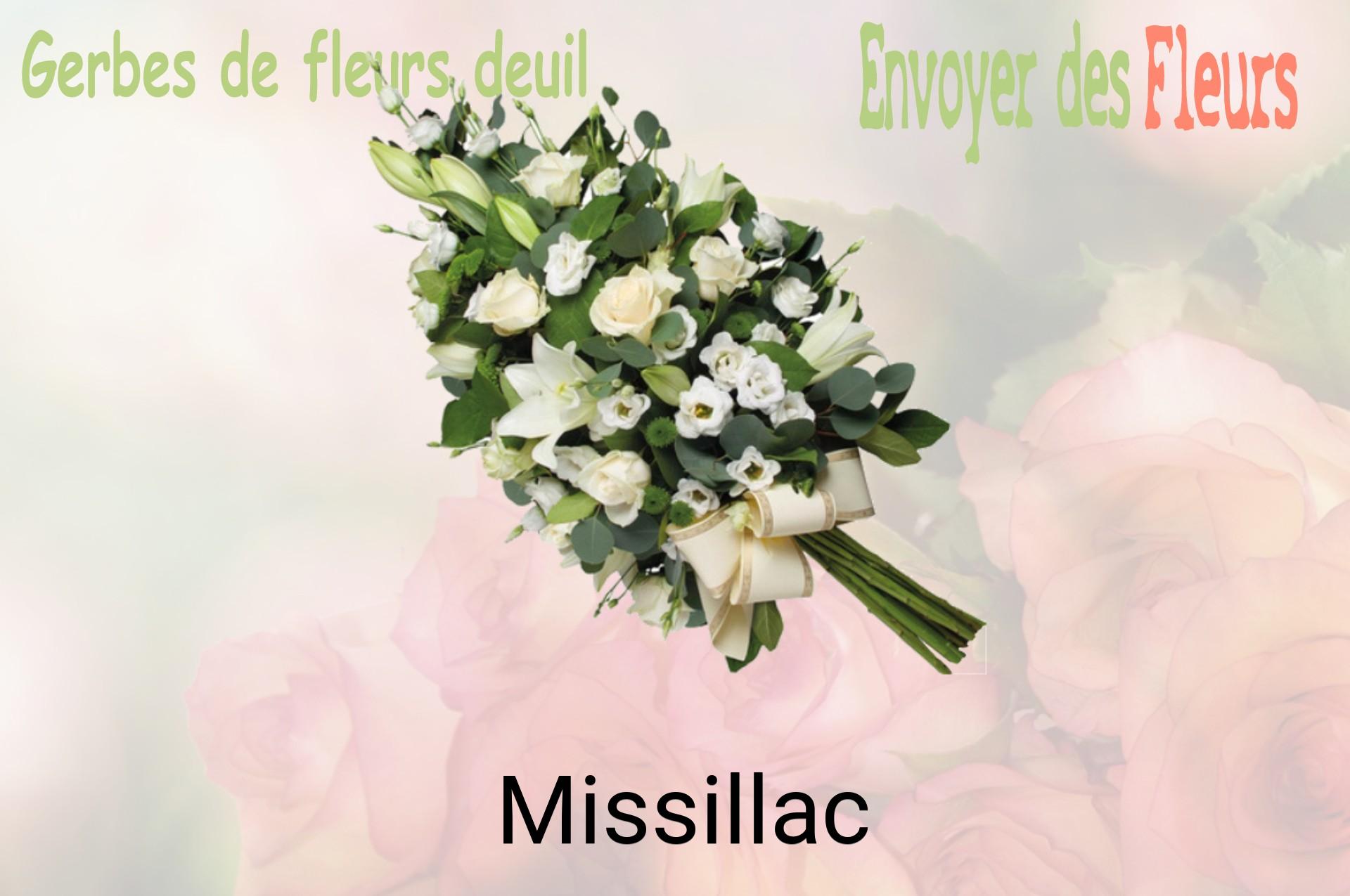 Gerbe de fleurs de deuil livrée à Missillac